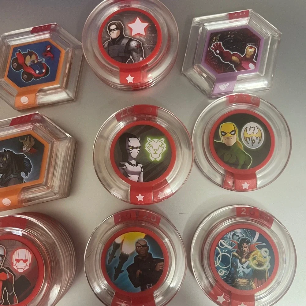 Disney Infinity 2.0 Power Disc Lot Avengers Spider-Man Marvel Iron Man Hulk Odin